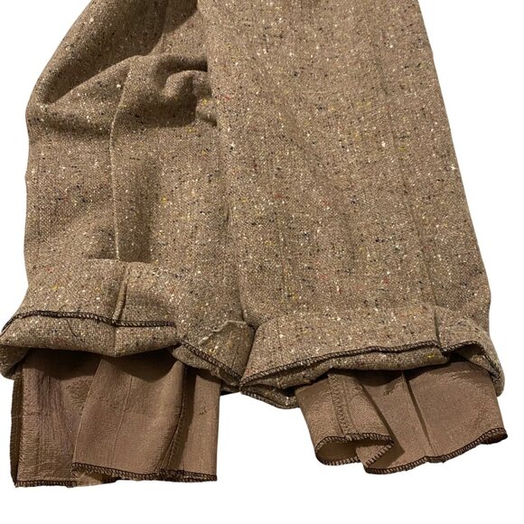 TJ Womens Tweed Pants Size 9 to 10 Beige Twee Light Academia Citycore Anglocore - Picture 8 of 8